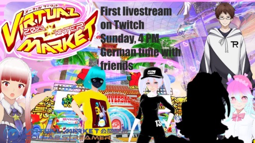 First livestream on Twitch  Sunday 4 PM CET with friends